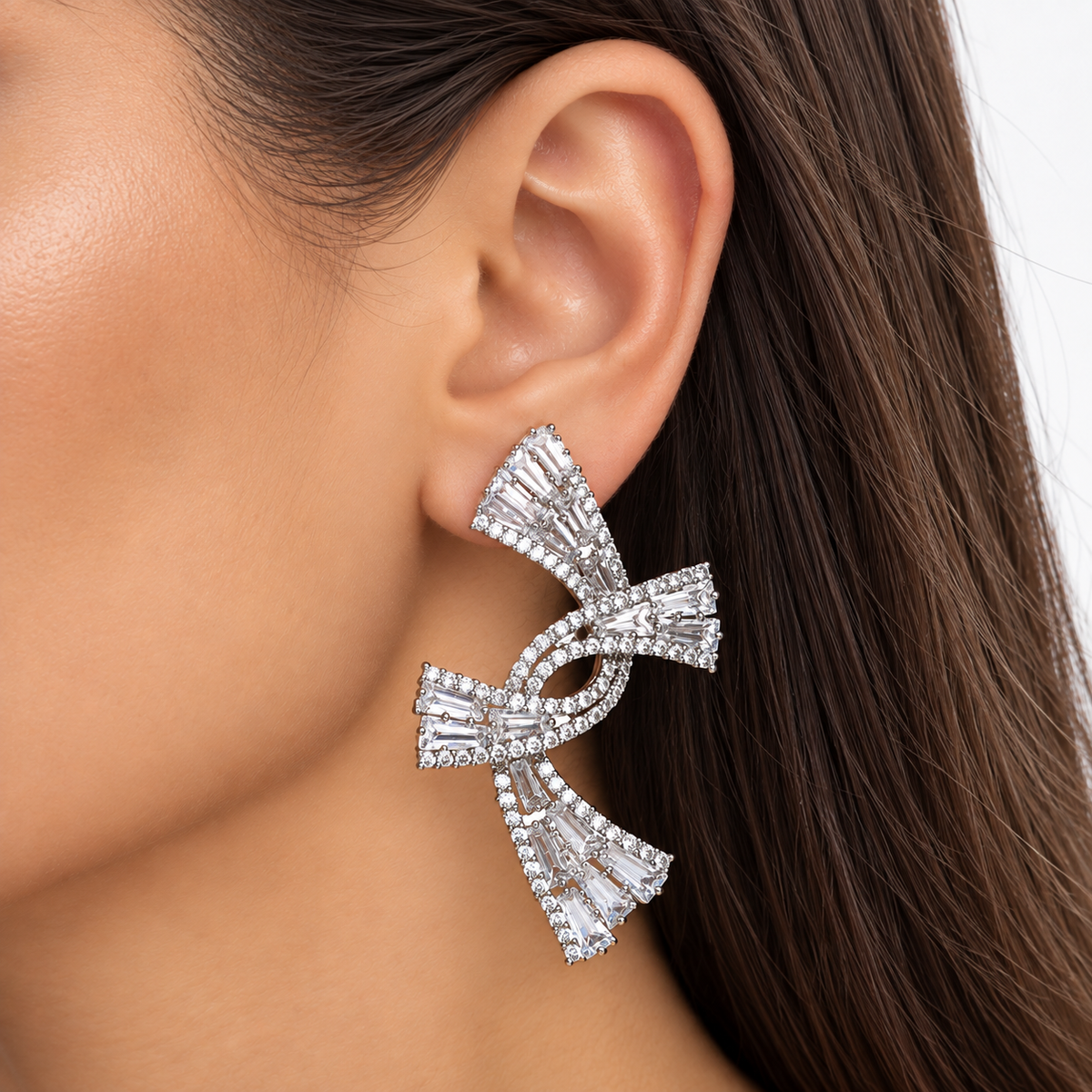 Orecchini Silver Bow