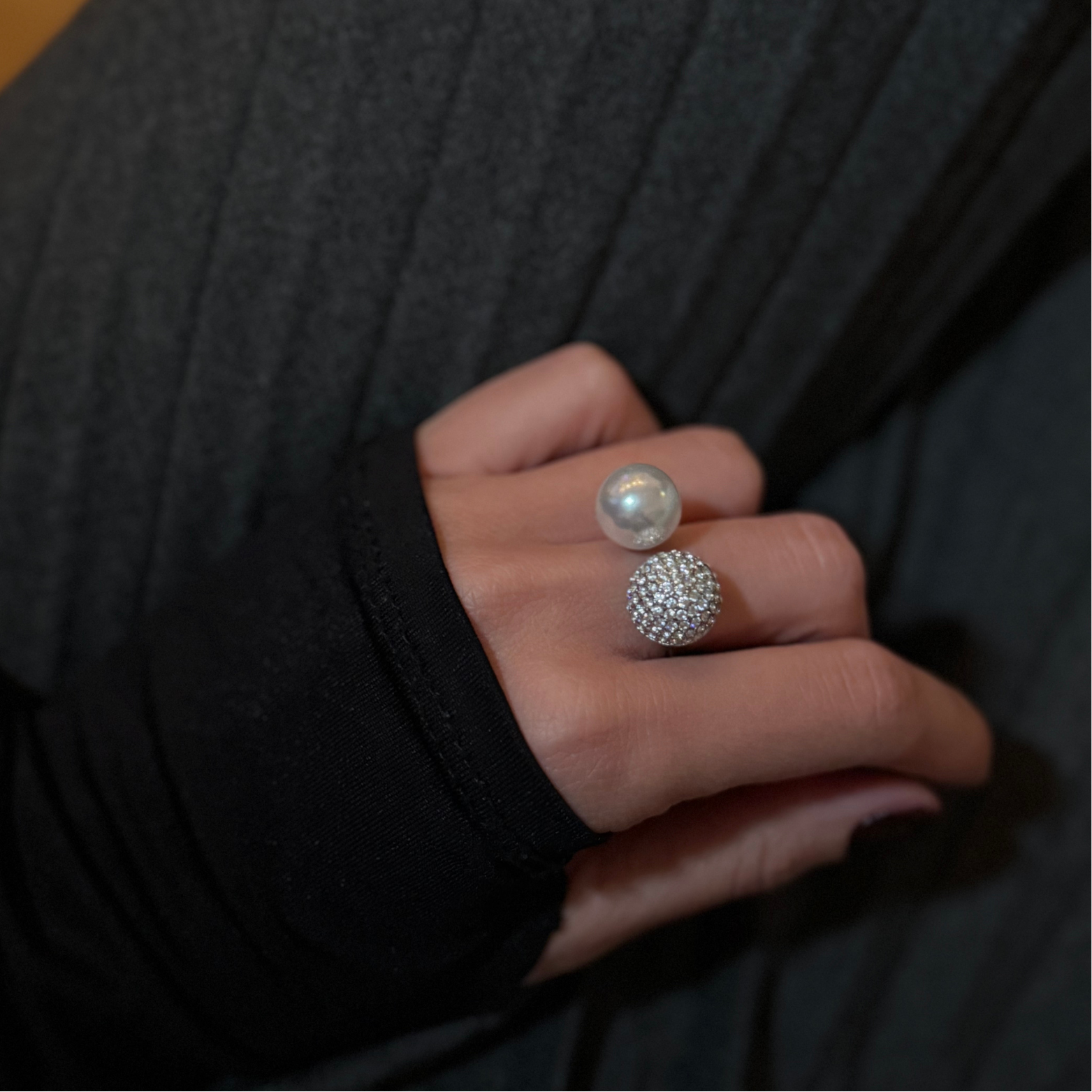 Anello Pearl Drop