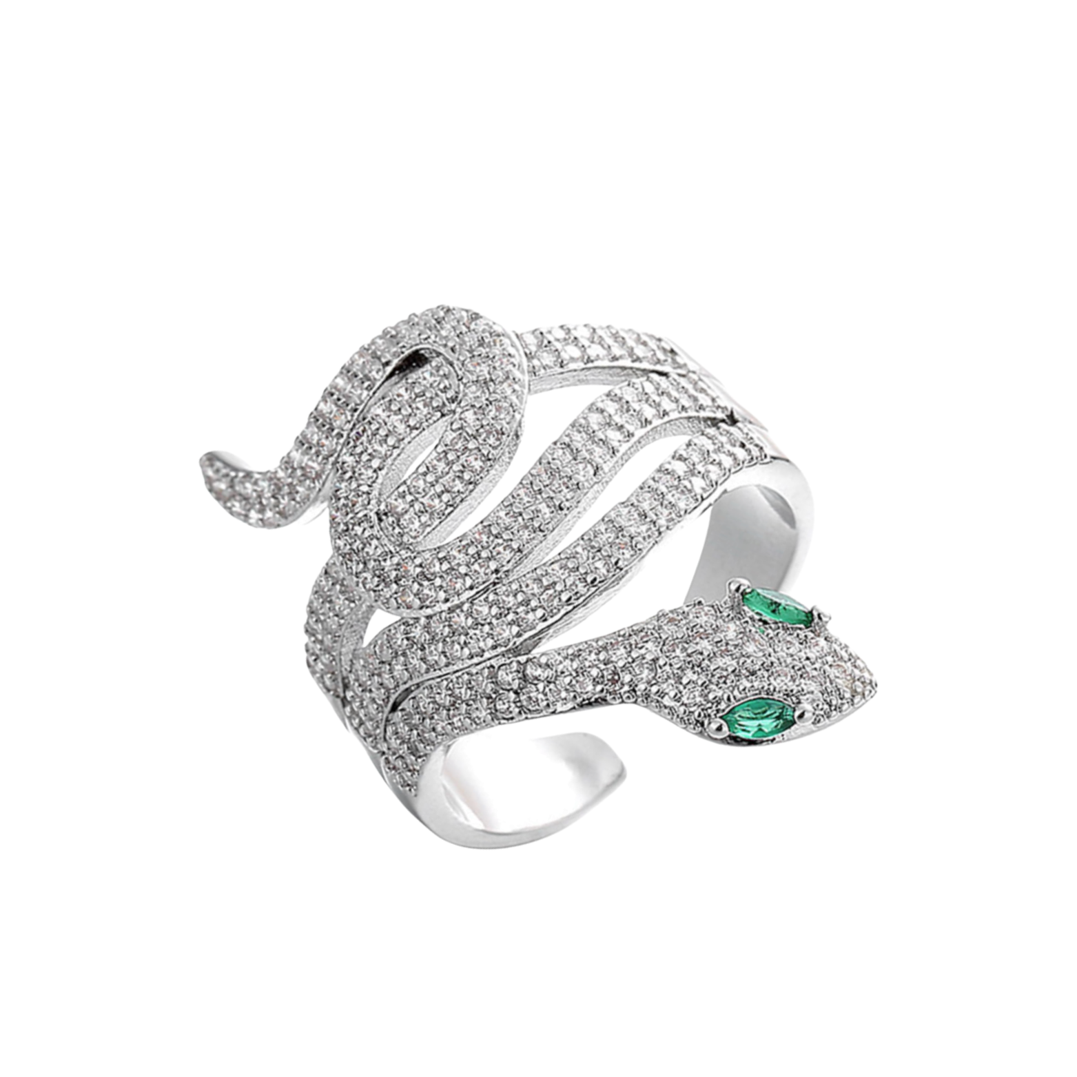 Anello Snake Emerald