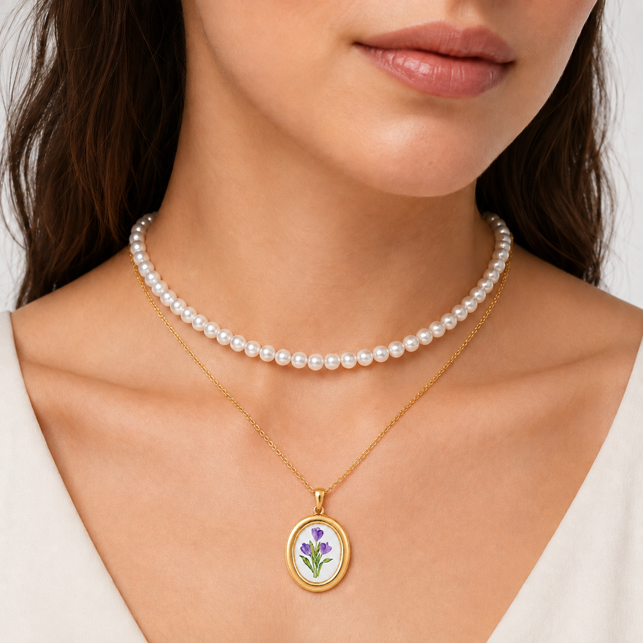 Choker Rigido Perline