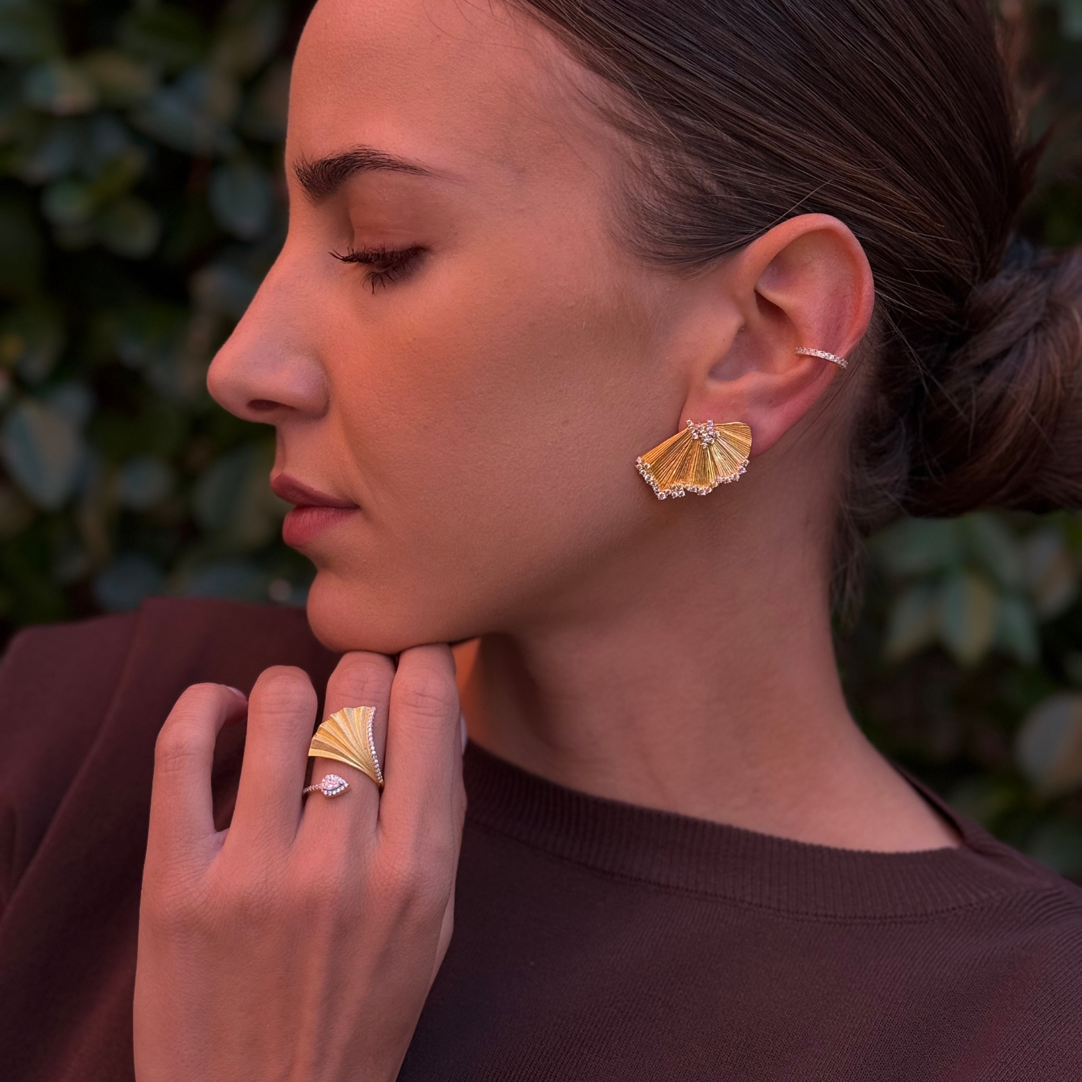 Orecchini Golden Wing